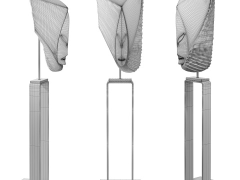Ethnique sculpture Modèle 3D