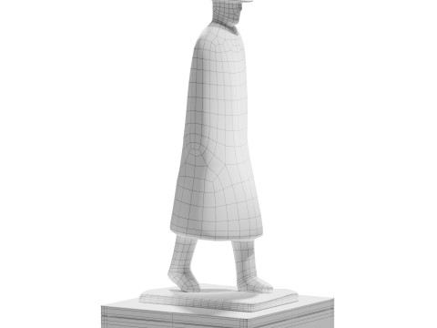 Un homme sculpture 3D Model