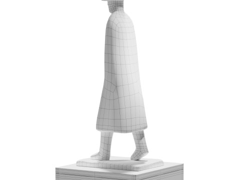 Un homme sculpture 3D Model