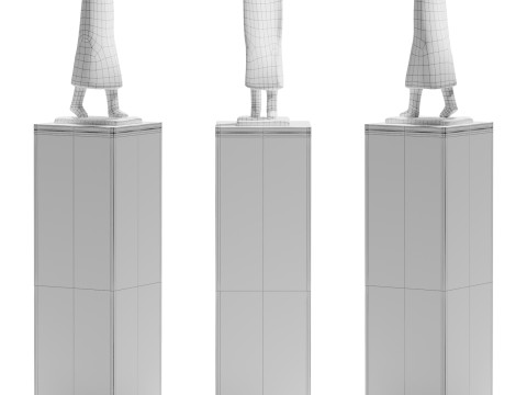 Un homme sculpture 3D Model