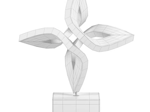 Scultura oscillante che si apre Modello 3D