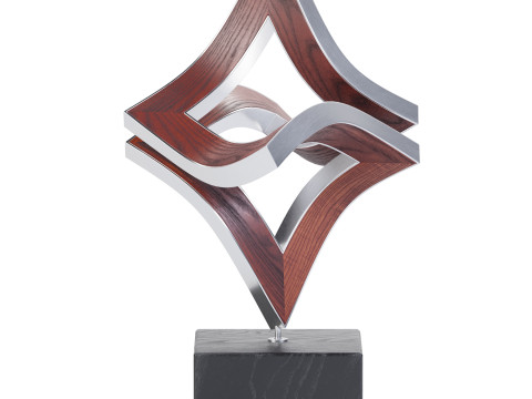 Swinging Unfolding sculpture 3D Model