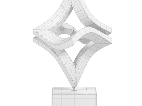 Scultura oscillante che si apre Modello 3D