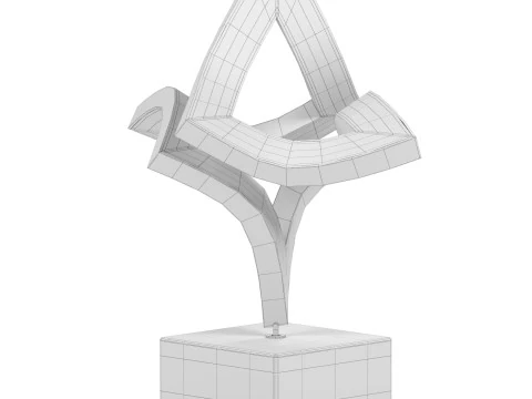 Scultura oscillante che si apre Modello 3D