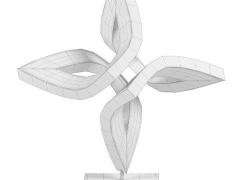 Swinging Unfolding sculpture 3D Model