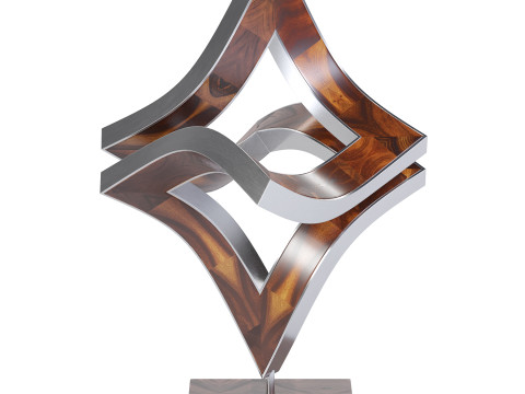 Swinging Unfolding sculpture 3D Model