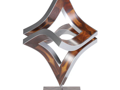 Scultura oscillante che si apre Modello 3D