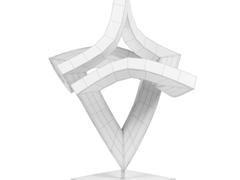 Swinging Unfolding sculpture 3D Model