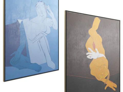 South Asia Art Paintings 3D Model
