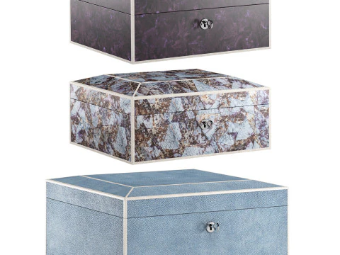 Decorative Jewellery Boxes 3D Model