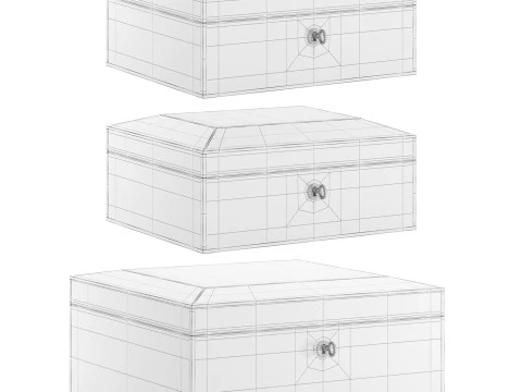 Decorative Jewellery Boxes 3D Model