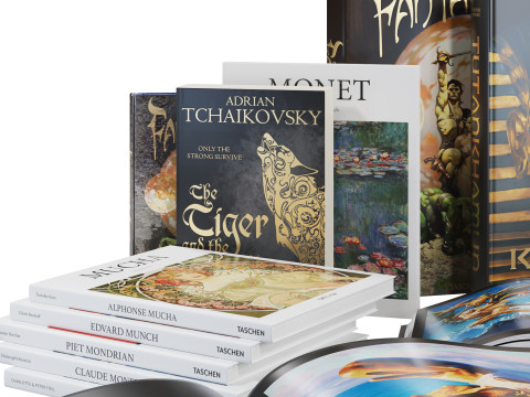 Books Collection Set 8 3D Model
