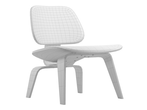 Molded Plywood Lounge Chair 3D 모델