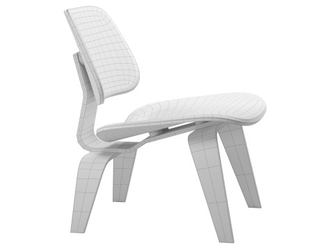 Molded Plywood Lounge Chair 3D 모델