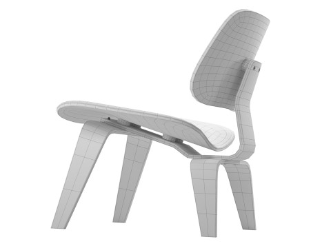 Molded Plywood Lounge Chair 3D 모델