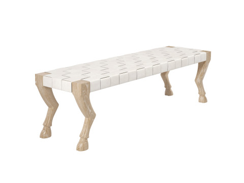 Hardwood Bench 3D Model