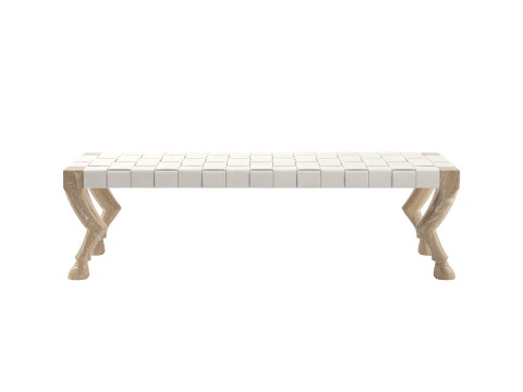 Hardwood Bench 3D Model