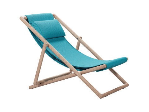 Folding Deck Chair 3D Model