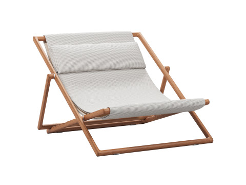 Folding Deck Chair 3D Model