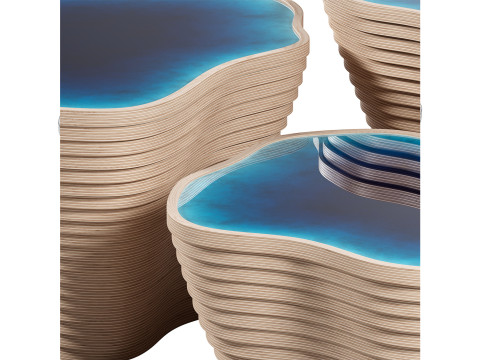 Les Antilles Tables Modelo 3D