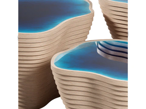 Les Antilles Tables 3D Model
