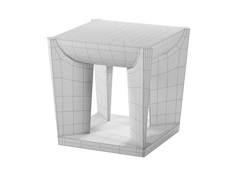 Cubist Table Modelo 3D