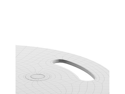 Modern Minimalistic Side Table 3D-Modell