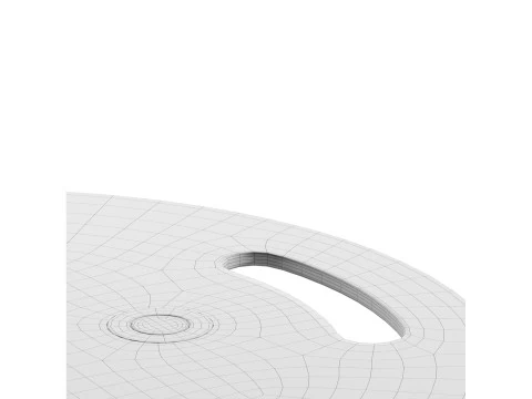 Mesa lateral minimalista moderna Modelo 3D