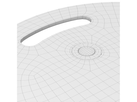Modern Minimalistic Side Table 3D-Modell