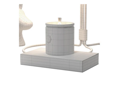 Lampada da fioriera con decorazione rilassante, set con candele Modello 3D