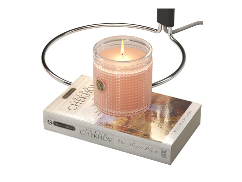 Flower Pot lamp relaxing decoration set with candles Modèle 3D