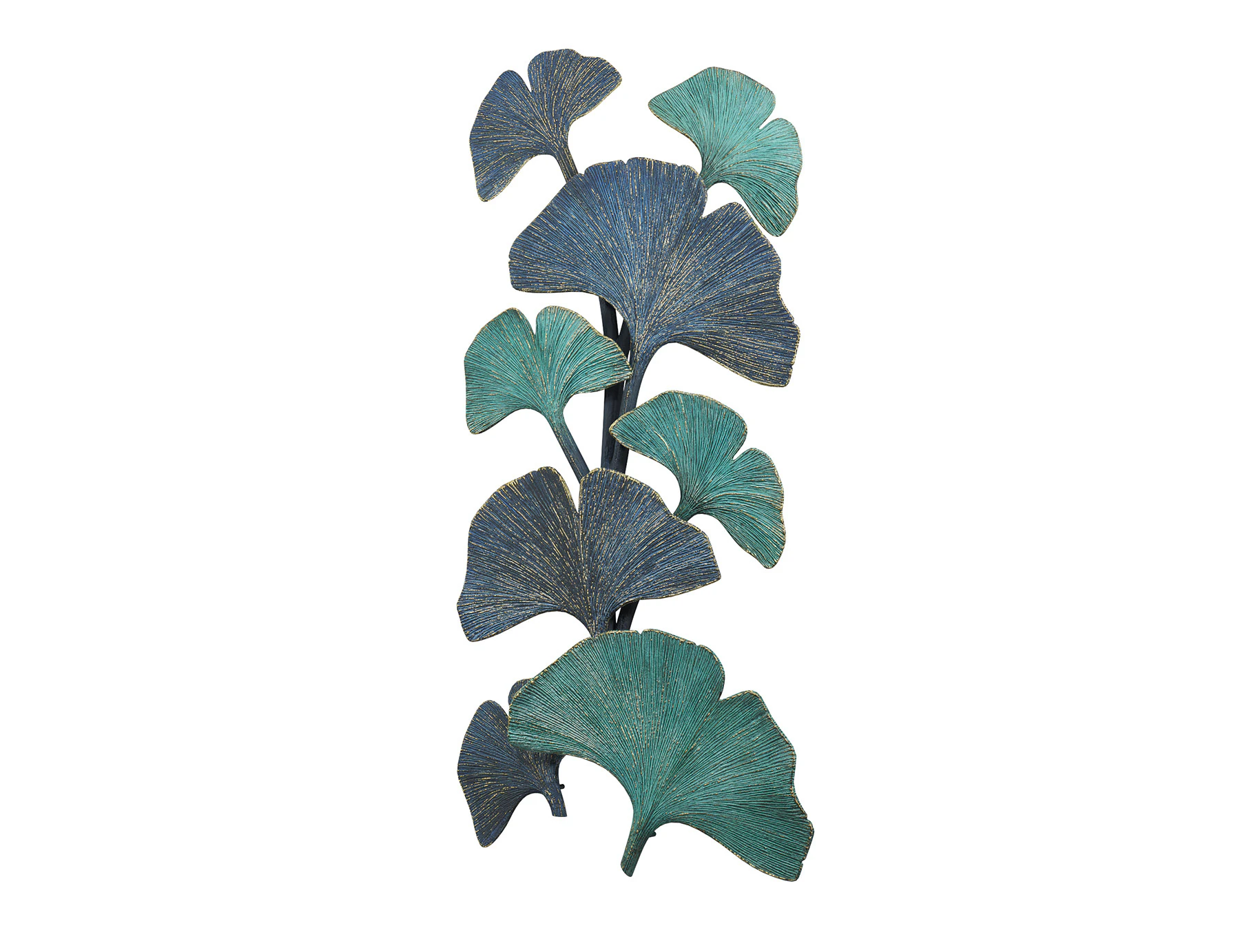 Composi??o de escultura decorativa de parede de ginkgo Modelo 3D .c4d .max .obj .3ds .fbx .stl .blend