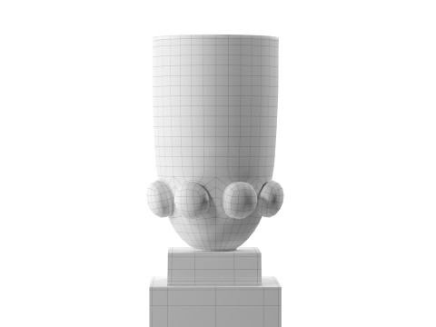 Belvedere Uplighter Sculpture - Vase 3D 模型