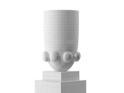 Belvedere Uplighter Sculpture - Vase 3D 模型