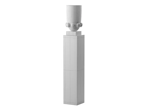 Belvedere Uplighter Sculpture - Vase 3D Model