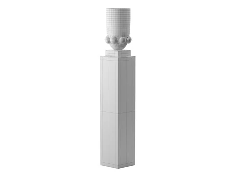 Belvedere Uplighter Sculpture - Vase 3D Model