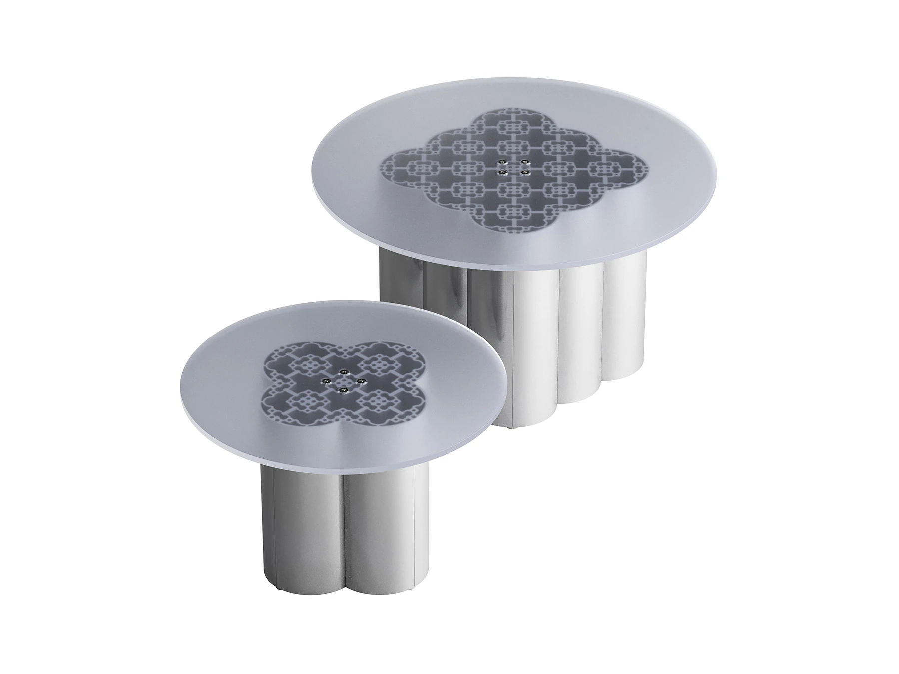 Modular Aluminum Profile Table 3D Model .c4d .max .obj .3ds .fbx .stl .blend 