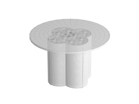 Modular Aluminum Profile Table 3D Model