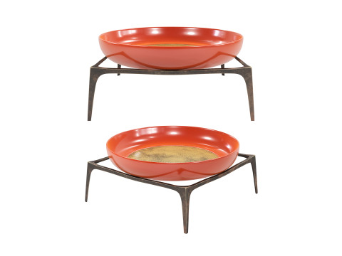 Hammered Bronze Coffee Table Modelo 3D
