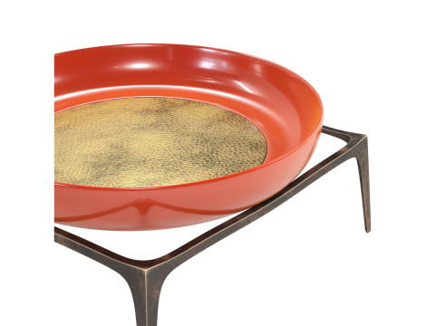 Hammered Bronze Coffee Table 3D Model