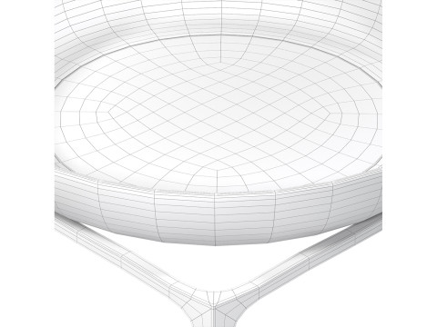 Hammered Bronze Coffee Table 3D Model