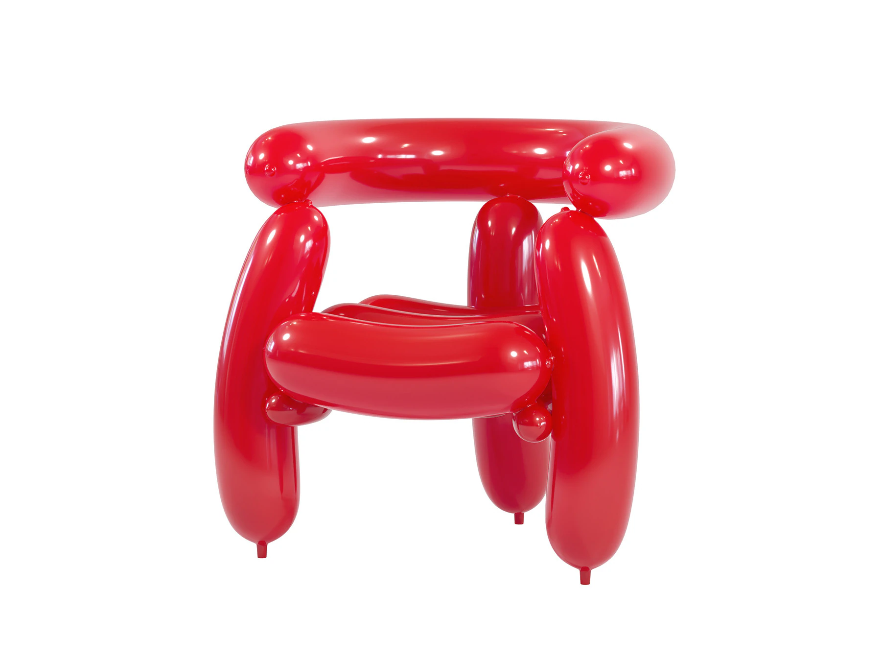 Balloon Armchair 3D Model .c4d .max .obj .3ds .fbx .stl .blend