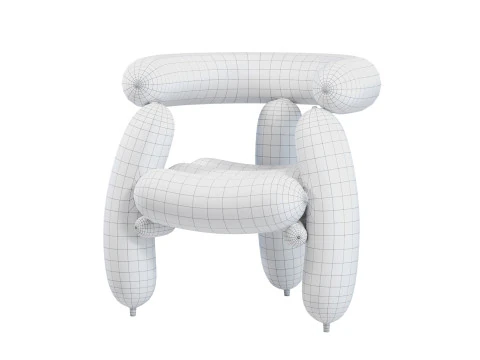 Balloon Armchair 3D Model