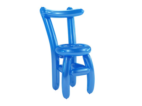 Cadeira de jantar bal&atilde;o Modelo 3D