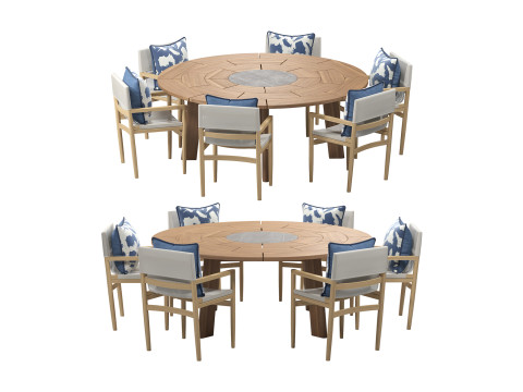 Brick Outdoor dining set 3D Модель