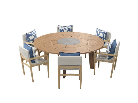 Tuğla Dış mekan yemek takımı 3D Model