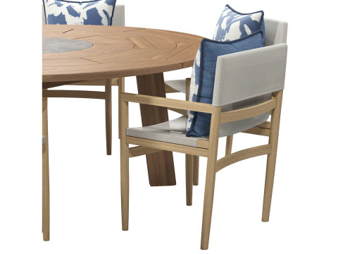 Tuğla Dış mekan yemek takımı 3D Model