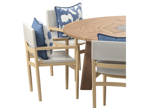 Brick Outdoor dining set 3D Модель