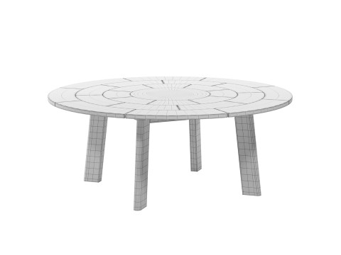 Brick Outdoor dining set 3D Модель