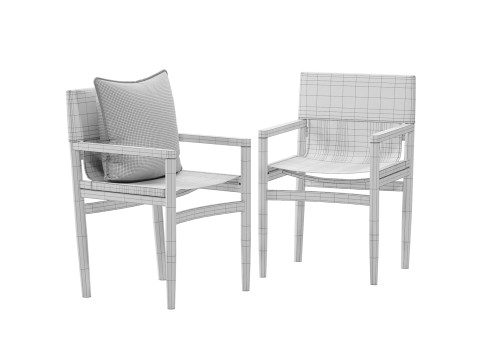 Brick Outdoor dining set 3D Модель